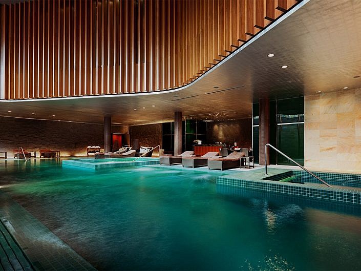 The beautiful hotel spa