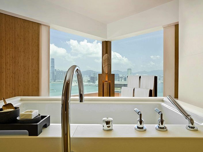 Bathroom with a view