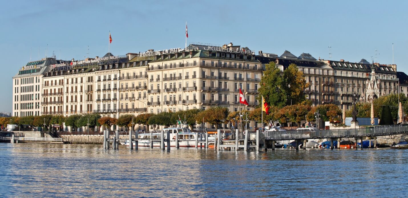Exterior of the magnificent Hotel De La Paix © Ritz Carlton